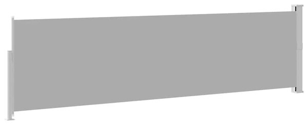 Uvlačiva bočna tenda za terasu 140 x 514 cm siva - Siva 140 x 500 cm 1 Siva