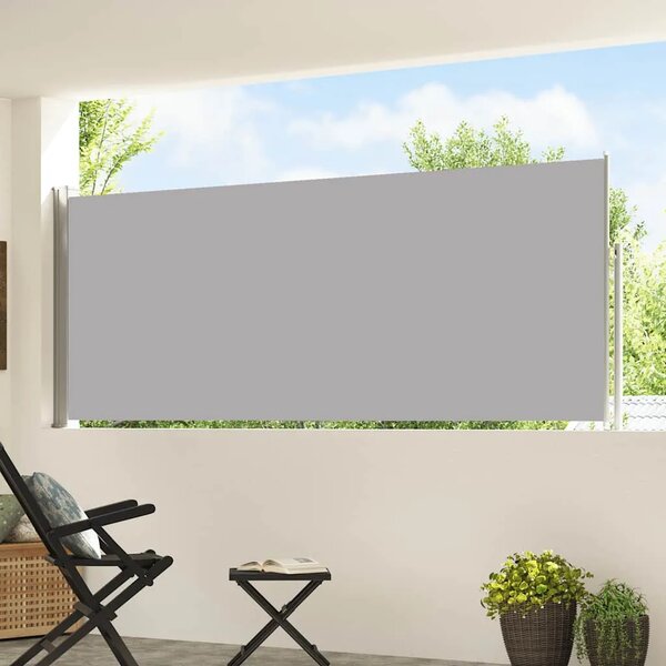 Uvlačiva bočna tenda za terasu 117x514 cm siva - Siva 117 x 500 cm 1 Siva