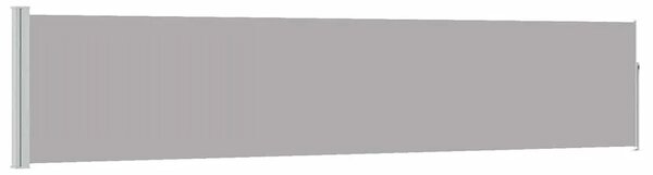 Uvlačiva bočna tenda za terasu 100 x 500 cm siva - Siva 100 x 500 cm 1 Siva