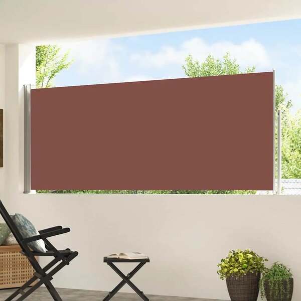 Uvlačiva bočna tenda za terasu 117x514 cm smeđa - Smeđa 117 x 500 cm 1 Smeđa