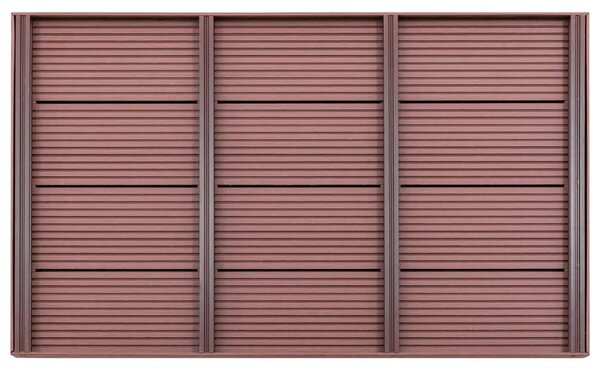Podni element za solarni tuš smeđi 101 x 63 x 5 5 cm WPC - Smeđa 1 Smeđa