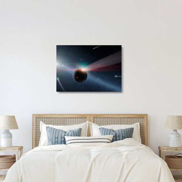 Staklena slika malog planeta (70x50 cm)