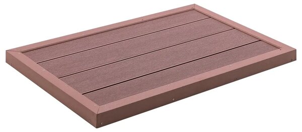 Podni element za solarni tuš smeđi 101 x 63 x 5 5 cm WPC - Smeđa 1 Smeđa