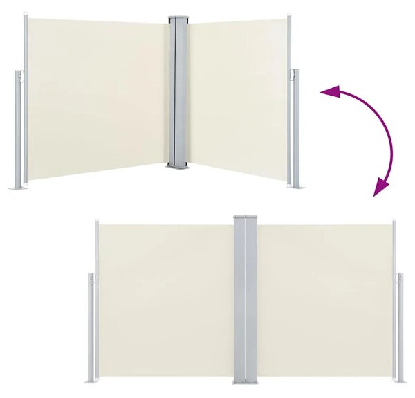 Uvlačiva bočna tenda 120 x 600 cm krem - Krema 117 x 600 cm 1 Krema