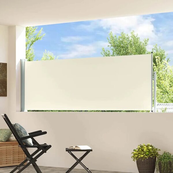 Uvlačiva bočna tenda za terasu 100 x 314 cm krem - Krema 100 x 300 cm 1 Krema