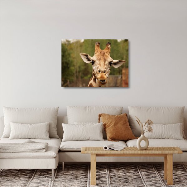 Staklena slika žirafe (70x50 cm)