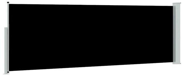 Uvlačiva bočna tenda za terasu 100 x 314 cm crna - Crna 100 x 300 cm 1 Crna