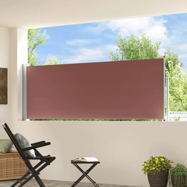 Uvlačiva bočna tenda za terasu 100 x 314 cm smeđa - Smeđa 100 x 300 cm 1 Smeđa