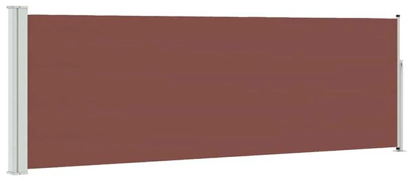 Uvlačiva bočna tenda za terasu 100 x 314 cm smeđa - Smeđa 100 x 300 cm 1 Smeđa
