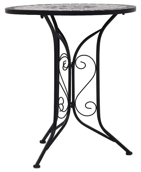 Bistro stolić s mozaikom sivi 60 cm keramički - Siva 60 cm 1 Siva