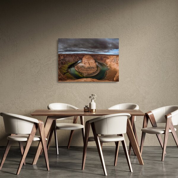 Staklena slika jezera u litici (70x50 cm)