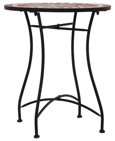 Bistro stolić s mozaikom smeđi 60 cm keramički - Smeđa 60 cm 1 Smeđa