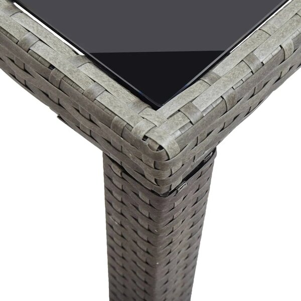 Vrtni stol antracit 123 x 60 x 74 cm od poliratana - Antracit 123 x 60 x 74 cm 1 Antracit