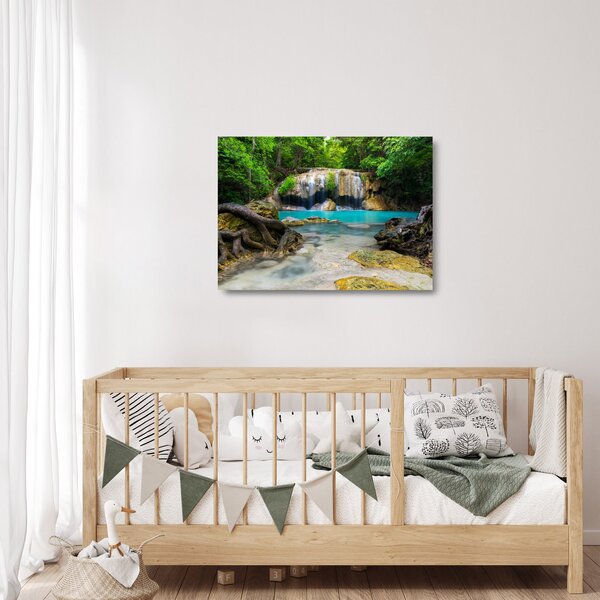 Staklena slika slapova (70x50 cm)
