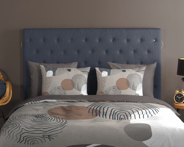 Siva pamučna posteljina za krevet za jednu osobu/za produženi krevet 140x220 cm Hendrik – Good Morning