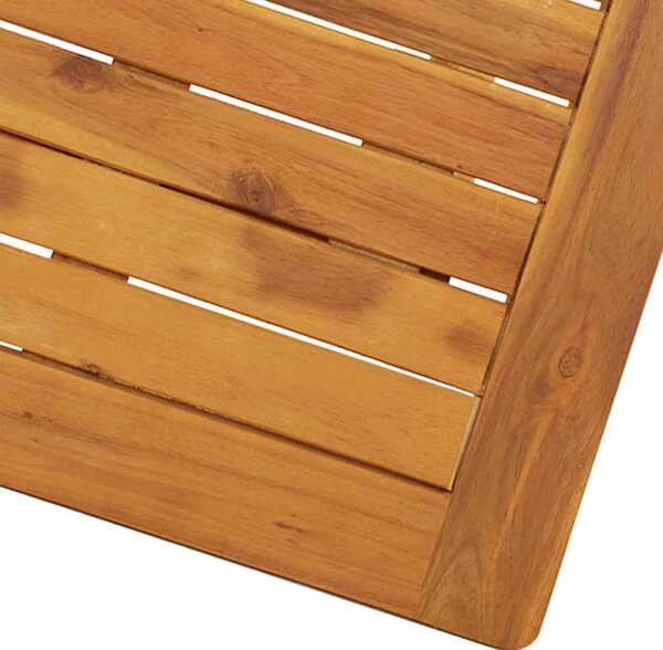 Sklopivi vrtni stol od masivnog bagremovog drva 70 x 70 x 75 cm - 1 70 cm Četvrtasto 70 cm