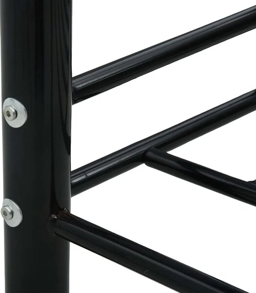 Okvir za dnevni ležaj crni metalni 90 x 200 cm - Crna Crna