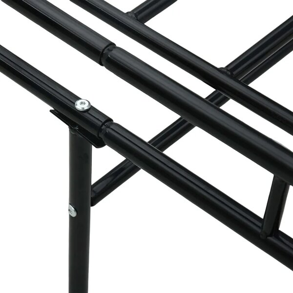 Okvir za dnevni ležaj crni metalni 90 x 200 cm - Crna Crna