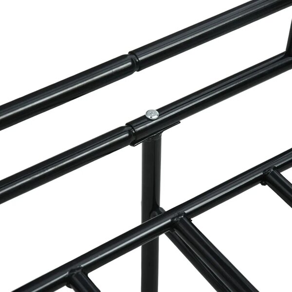Okvir za dnevni ležaj crni metalni 90 x 200 cm - Crna Crna
