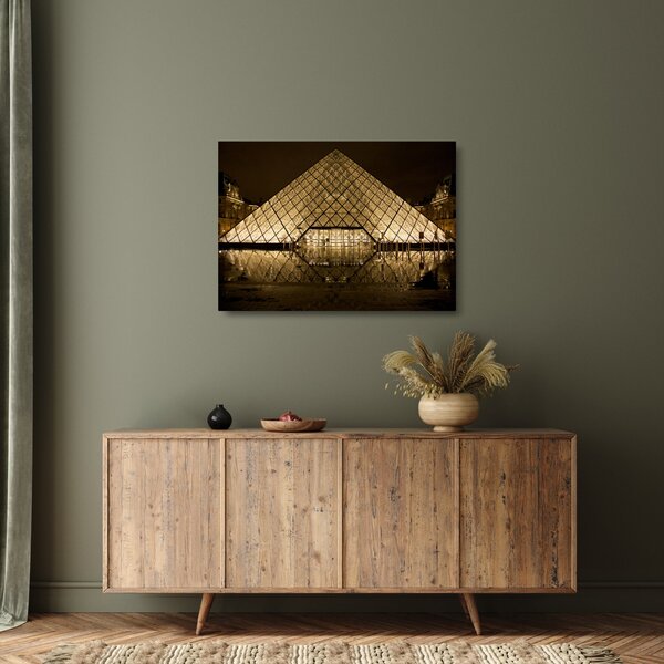 Staklena slika Louvrea (70x50 cm)