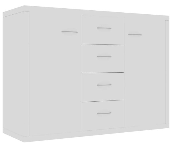 Komoda bijela 88 x 30 x 65 cm od konstruiranog drva - Bijela 1 Bijela