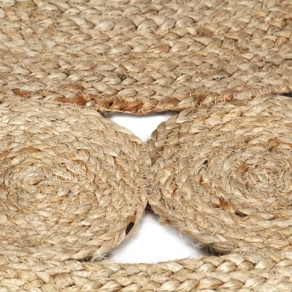 Ručno rađeni pleteni tepih od jute 90 cm - 90 cm 90 cm