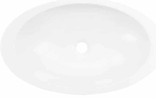 Lavabo - Umivaonik od lijevanih minerala/mramora 59 3x35 1x10 7 cm bijeli - 59.3 x 35.1 x 10.7 cm 59.3 x 35.1 x 10.7 cm