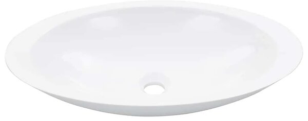 Lavabo - Umivaonik od lijevanih minerala/mramora 59 3x35 1x10 7 cm bijeli - 59.3 x 35.1 x 10.7 cm 59.3 x 35.1 x 10.7 cm