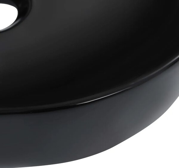 Lavabo - Umivaonik 42 5 x 42 5 x 14 5 cm keramički crni - Crna Crna