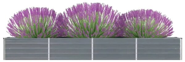 Povišena gredica - Vrtna gredica od pocinčanog čelika 320x40x45 cm siva - Siva 320 x 40 x 45 cm 1 320 x 40 x 45 cm