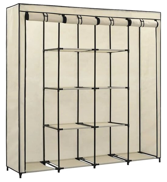 Ormar s 4 odjeljka krem 175 x 45 x 170 cm - Krema 1 1 Krema