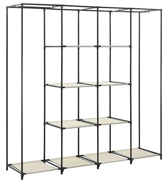 Ormar s 4 odjeljka krem 175 x 45 x 170 cm - Krema 1 1 Krema