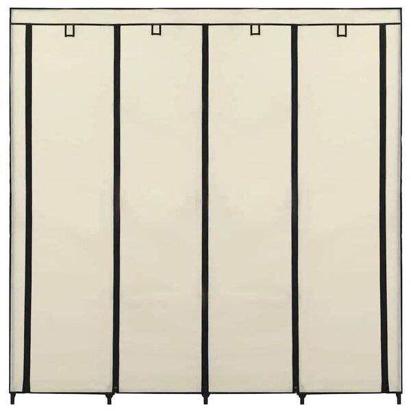 Ormar s 4 odjeljka krem 175 x 45 x 170 cm - Krema 1 1 Krema