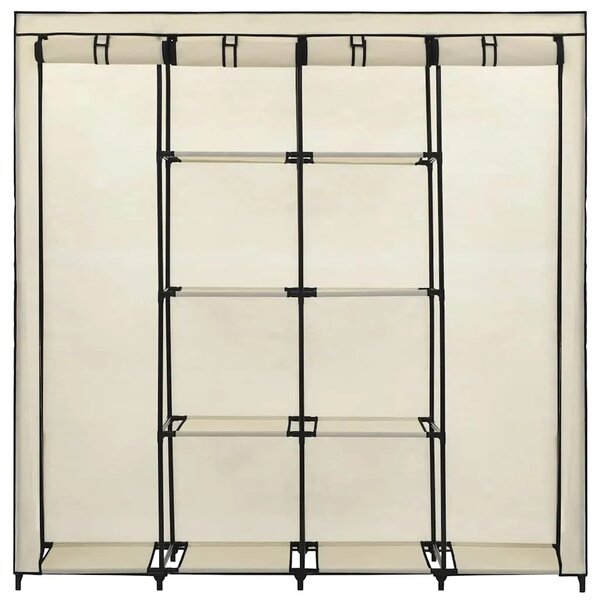 Ormar s 4 odjeljka krem 175 x 45 x 170 cm - Krema 1 1 Krema