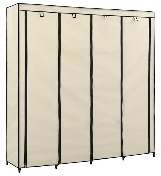 Ormar s 4 odjeljka krem 175 x 45 x 170 cm - Krema 1 1 Krema