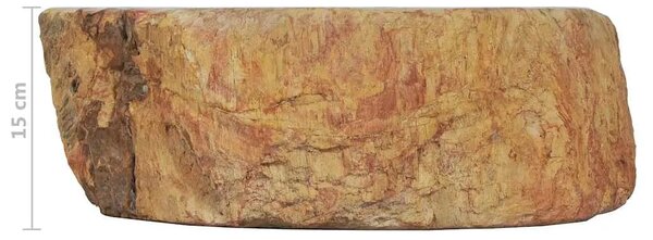 Lavabo - Umivaonik od fosilnog kamena 45 x 35 x 15 cm krem