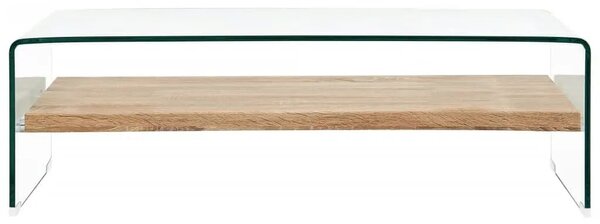 Stolić za kavu prozirni 98 x 45 x 31 cm od kaljenog stakla - 98 x 45 x 31 cm 1 98 x 45 x 31 cm