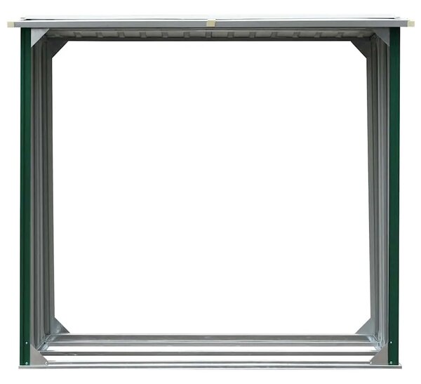 Spremište za drva - Vrtna ostava za drva od pocinčanog čelika 172x91x154 cm zelena - Zelena Zelena