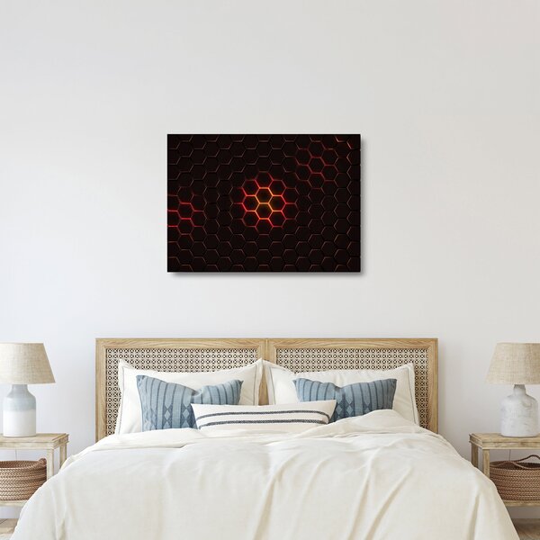 Staklena slika mreže (70x50 cm)