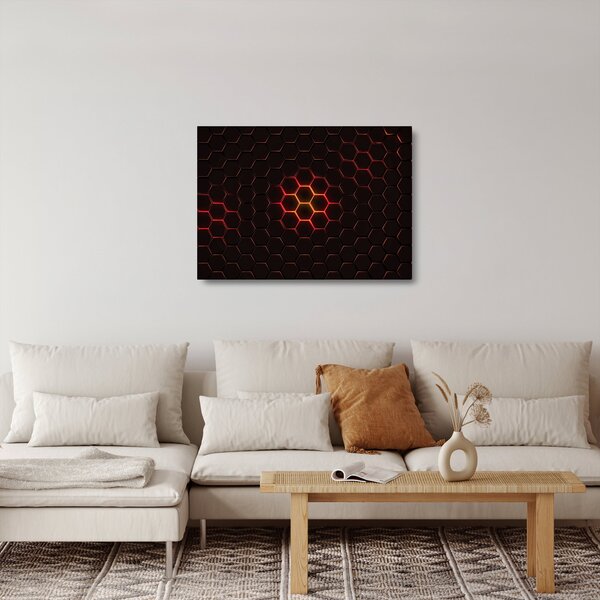 Staklena slika mreže (70x50 cm)