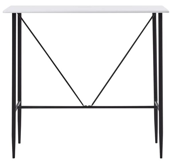 Barski stol bijeli 120 x 60 x 110 cm MDF - Bijela 1 Bijela