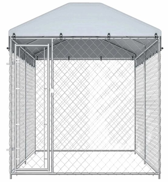 Vanjski kavez za pse s nadstrešnicom 382 x 192 x 225 cm - 382 x 192 x 225 cm 1 Da 382 x 192 x 225 cm