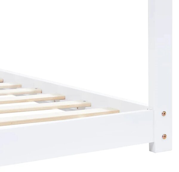 Okvir za dječji krevet od masivne borovine bijeli 90 x 200 cm - Bijela 90 x 200 cm Bijela 90 x 200 cm
