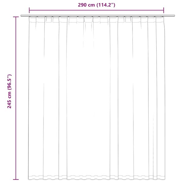 Zavjesa za zamračivanje s kukama antracit 290 x 245 cm - Antracit 1 Antracit