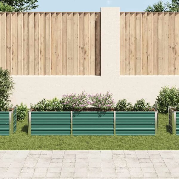 Povišena gredica - Vrtna gredica od pocinčanog čelika 240x40x45 cm zelena - Zelena 240 x 40 x 45 cm 1 240 x 40 x 45 cm