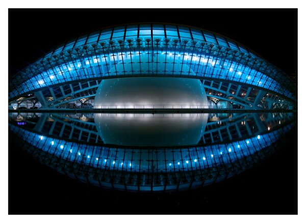 Staklena slika nogometnog stadiona (70x50 cm)