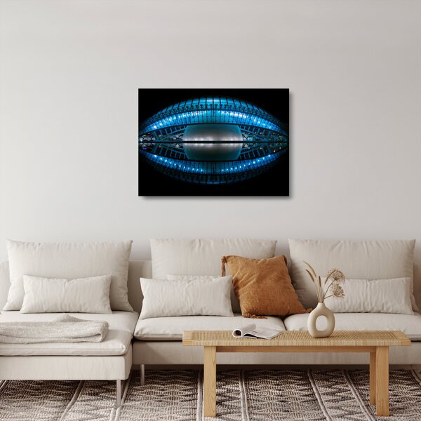 Staklena slika nogometnog stadiona (70x50 cm)