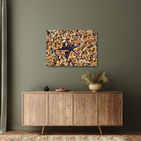 Staklena slika morske zvijezde (70x50 cm)