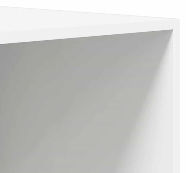 Ormar bijeli 100 x 50 x 200 cm od konstruiranog drva - Bijela 100 x 50 x 200 cm 1 1