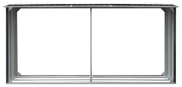 Spremište za drva - Vrtna ostava za drva od pocinčanog čelika 330x92x153 cm antracit - Antracit Antracit